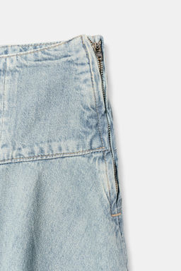 FALDA MIDI DENIM TRF / Azul claro - Zara фото 7