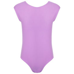 Купальник гимнастический Grace Dance, с укороченным рукавом, вырез лодочка, р.40, цвет фиалковый  фото 9
