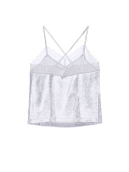 CONTE Велюровый топ для дома VELVET LOUNGEWEAR LHW 1008 steel grey