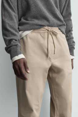 PANTAL?N CINTURA JOGGER SLIM FIT / Beige - Zara фото 5