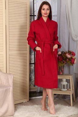 Вафельный халат воротник ШАЛЬ универсальный - Ашматекс фото 5