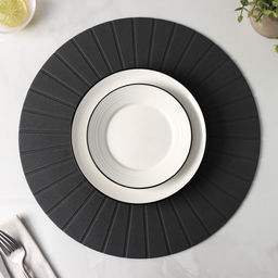 Цена за 12 шт. Салфетка сервировочная на стол Ра, d=36 см, цвет серый - Simaland фото 6