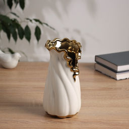 Ваза Икер, 19?9 см, керамика, белая