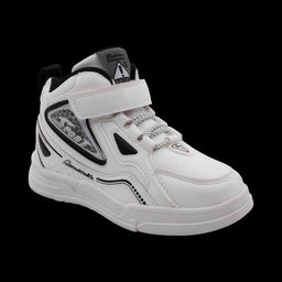 Кроссовки детские высокие В1650-2В белые