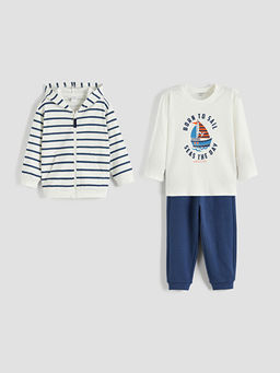 Bask?l? Erkek ?ocuk H?rka Ti??rt Ve E?ofman Alt?