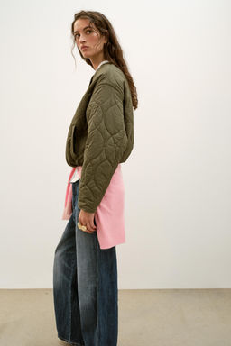 CAZADORA CORTA ACOLCHADA / Khaki - Zara фото 5