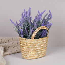 Корзина-сумка плетеная 22x8x12 см / GN295-8 /уп 500/высота 12 см - ГалеонТрейд фото 8