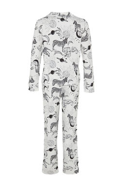 Trendyolmilla Ekru %100 Pamuklu Ay?c?kl? Gomlek-Pantolon Orme Pijama Tak?m? THMAW24PT00002  фото 32