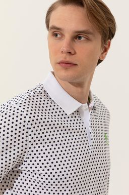 U. S. Polo Assn Мужская темно-синяя футболка с воротником-поло - U.s. polo assn фото 2