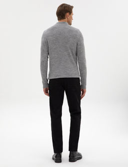 Siyah Straight Fit Jean Pantolon