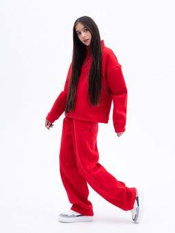 С НАЧЁСОМ костюм-трансформер с утяжками футер 3х нитка - Knitka wear фото 3