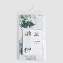 Дорожка новогодняя на стол «Этель» Forest animals 40×147 ± 5 см, 100% хл, саржа 190 г/м²