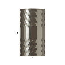 Светильник «Алисер» GU10 серебро 7.5×7.5×13 см