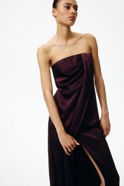 Vestido bandeau de sat?n - H&m фото 2