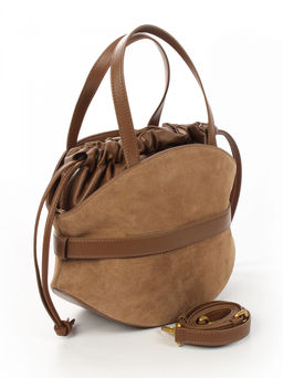 LACCOMA сумка АМ2420-2Ф-коричневый натуральная замша хлопок