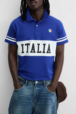 COLOUR BLOCK FLAG POLO SHIRT - Zara фото 6