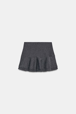 PINSTRIPE RUFFLE MINI SKIRT - Zara фото 6