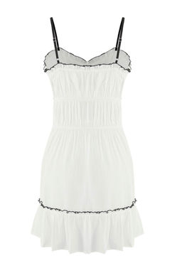 Trendyolmilla Beyaz Dokulu Kurdele Detayl? Biyeli Plaj Elbisesi TBESS25EL00147  фото 6