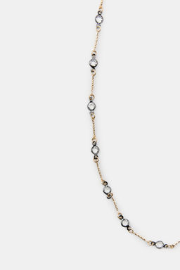 METAL AND CRYSTAL NECKLACE - Zara фото 4