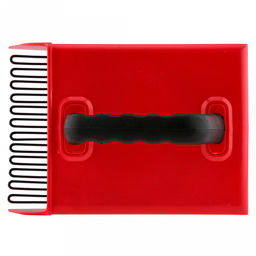 Марья (Maria) Комбайн (контейнер) плодосборник Финский L для ягод, 24,5х17,5х14см, с заслонкой, пластик/металл/обрезиненная ручка (подходит для всех типов ягод), цвет - красный (Китай) - Домашняя мода фото 5