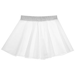 Юбка гимнастическая Grace Dance, на поясе, р. 28, цвет белый  фото 8