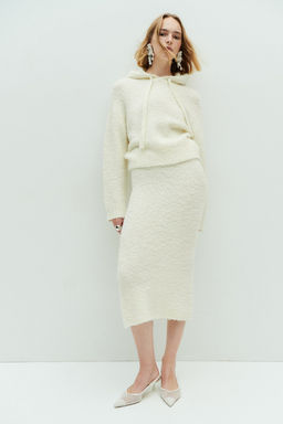 Falda midi en punto boucle - H&m фото 2