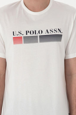 Erkek Bisiklet Yaka Beyaz Pijama Tak_m_ Sepette S_rpriz _ndirim - U.s. polo assn фото 6