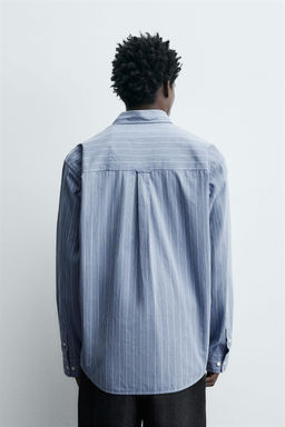 STRIPED TEXTURED SHIRT - Zara фото 3
