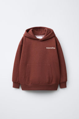 SLOGAN PRINT HOODIE AND JOGGER TROUSERS SET - Zara фото 2