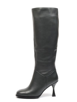 02-E29W-11AF GREEN Сапоги зимние женские (натуральная кожа, натуральный мех (еврозима)