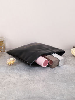 Косметичка 11х12 см / XN-001BL /уп 100/черная - ГалеонТрейд фото 4