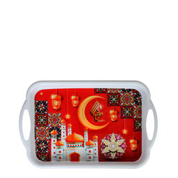 Поднос 39*25 см, прямоугольный, мусульманский с ручками арт. арт. 38524 (728233) - Полимербыт фото 2
