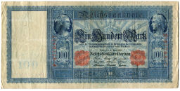 Банкнота 100 марок 1910 года Германия