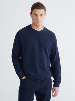 Bisiklet Yaka Erkek Sweatshirt