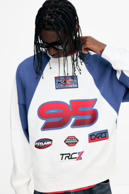 Sudadera con motivos estampados Oversized Fit - H&m фото 6