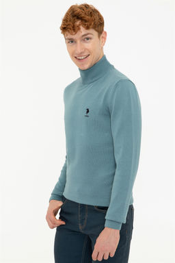 U. S. Polo Assn / Мужской базовый свитер цвета индиго - U.s. polo assn фото 3