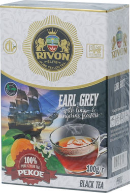 Rivon. Earl Grey Pekoe 100 гр. карт.пачка
