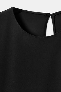 VESTIDO CORTO BAJO ASIM?TRICO / Negro - Zara фото 8