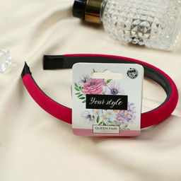 Цена за 4 шт. Ободок для волос «Августина», бархат, 1 см, МИКС