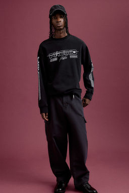 Sudadera con estampado Loose Fit - H&m фото 2