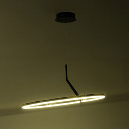Светильник с ПДУ «Холли» LED 48 Вт 3000-6000К черно-золотой 60×60×22 см