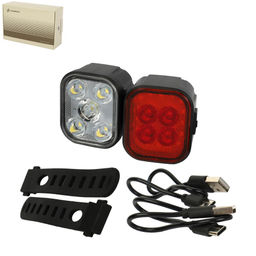 Набор фонарей передний и задний COMIRON FIREFLYS корпус: ABS; свет: LED; аккумулятор Lithium, Type-C, влагозащита IP45, вес 50гр. /уп 120/