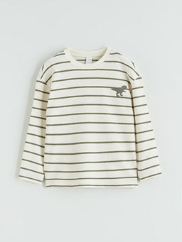 Bisiklet Yaka ?izgili Erkek ?ocuk Ti??rt