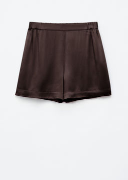 Pantalones cortos de sat?n sin cierres