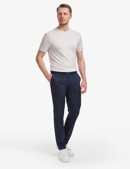Lacivert Slim Fit Basic Kanvas Pantolon