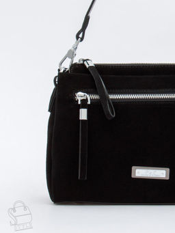 Сумка женская кожаная 1025CF black Polina&Eiterou