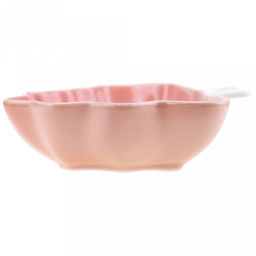 Елка Салатник фарфоровый 550мл, 17х20х5,9см, розовый зефир (Китай) - Домашняя мода фото 3