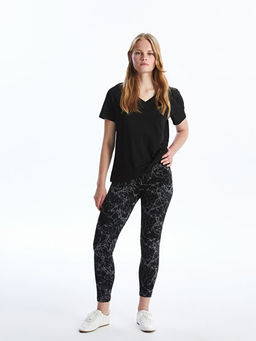 Beli Lastikli Desenli Kad?n Tayt