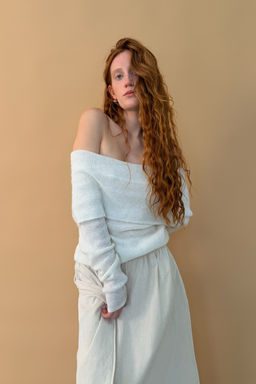 Блуза женская ИЗГИБ127/02/Молочный - M&G all natural фото 12