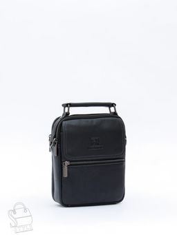 Сумка мужская кожаная 633M black Fuzhiniao в Новосибирске